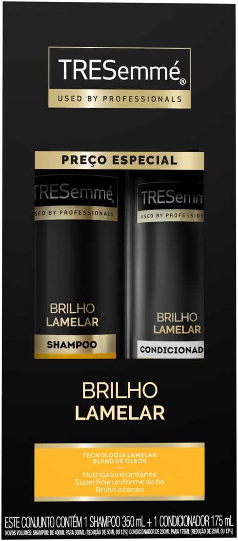 TRESemmé Kit Brilho Lamelar Shampoo 350ml + Condicionador 175ml